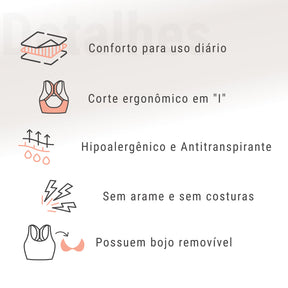 Sutiã Anatômico Up Confort | Super Oferta Pague 1 e Leve 3